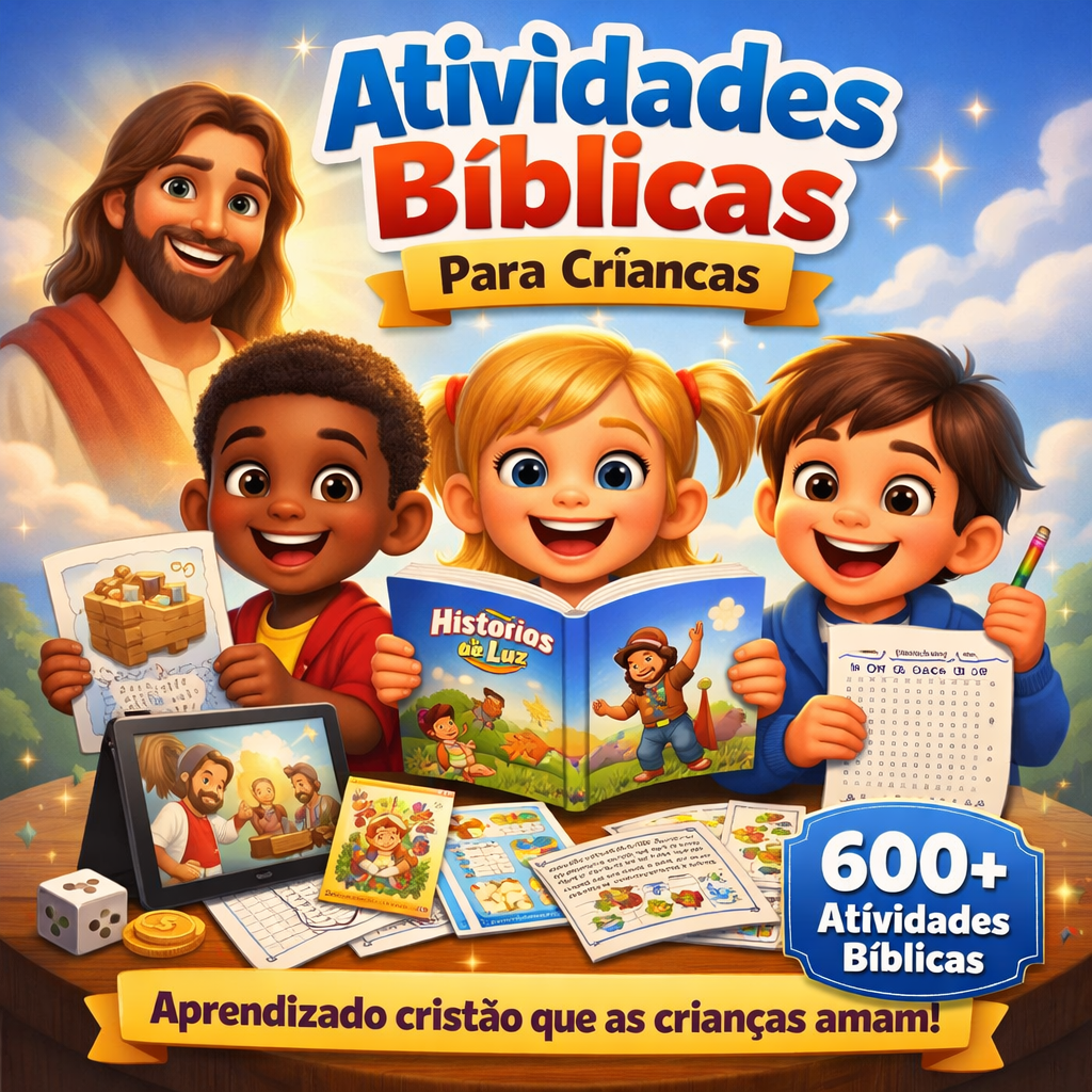 Caderno de Atividades Herança de Fé para crianças de 4 a 8 anos